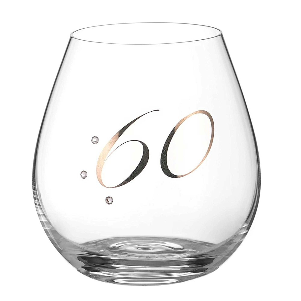 Diamante 60th Birthday Tumbler - Crystals by Swarovski®