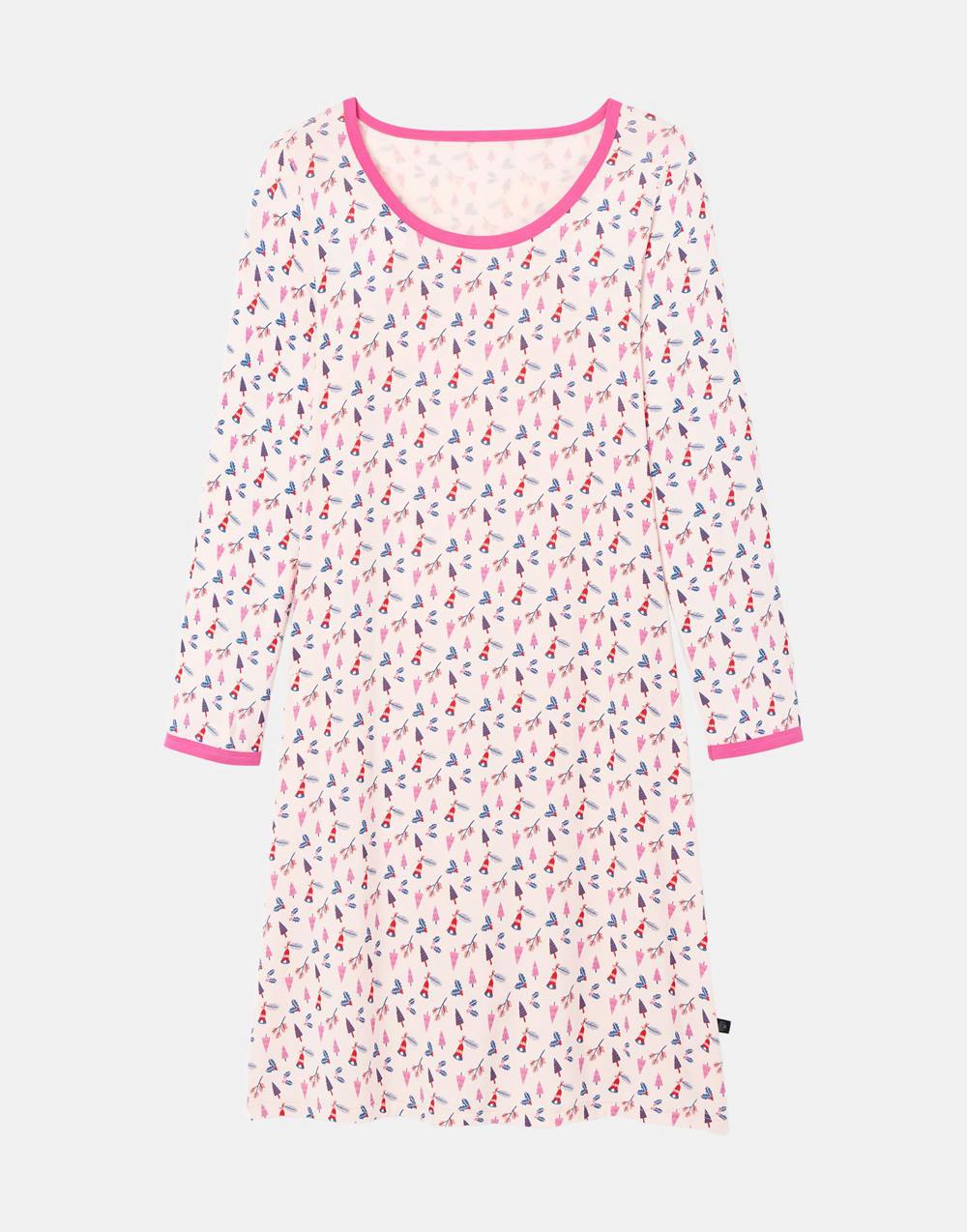 British Boxers Women's Bamboo Relaxed Nightdress - Ding Dong Merrily