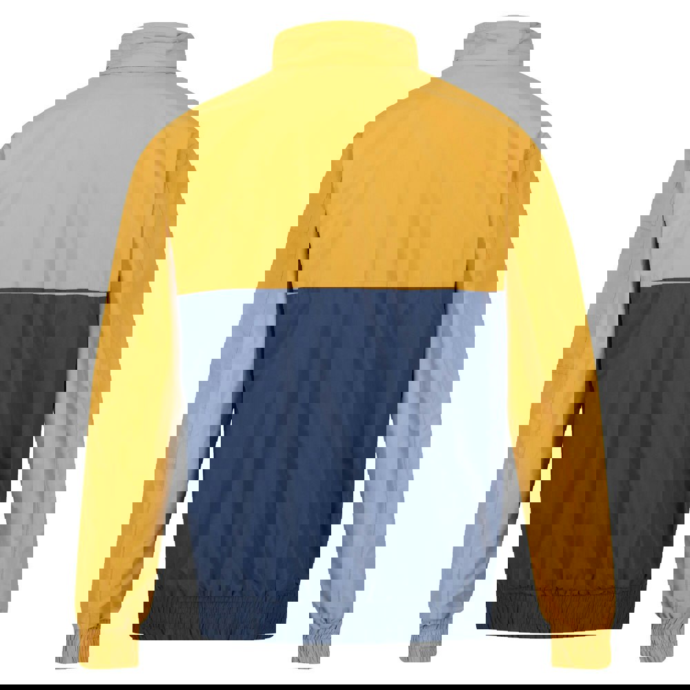 Regatta Mens Shorebay Colour Block Waterproof Jacket - Gold Straw/Dark Denim