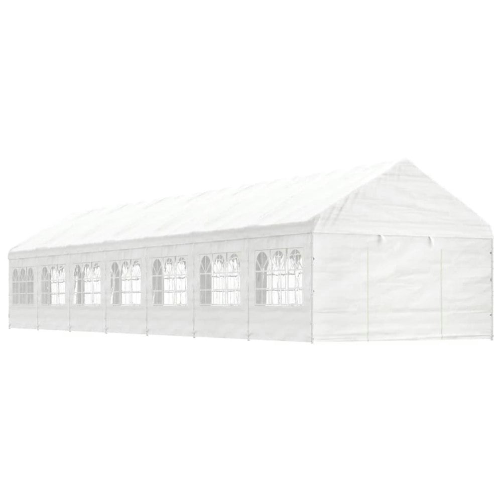 Berkfield Gazebo with Roof White 15.61x4.08x3.22 m Polyethylene