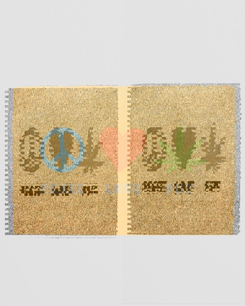 Peace Love Pot Doormat (60 x 40cm)