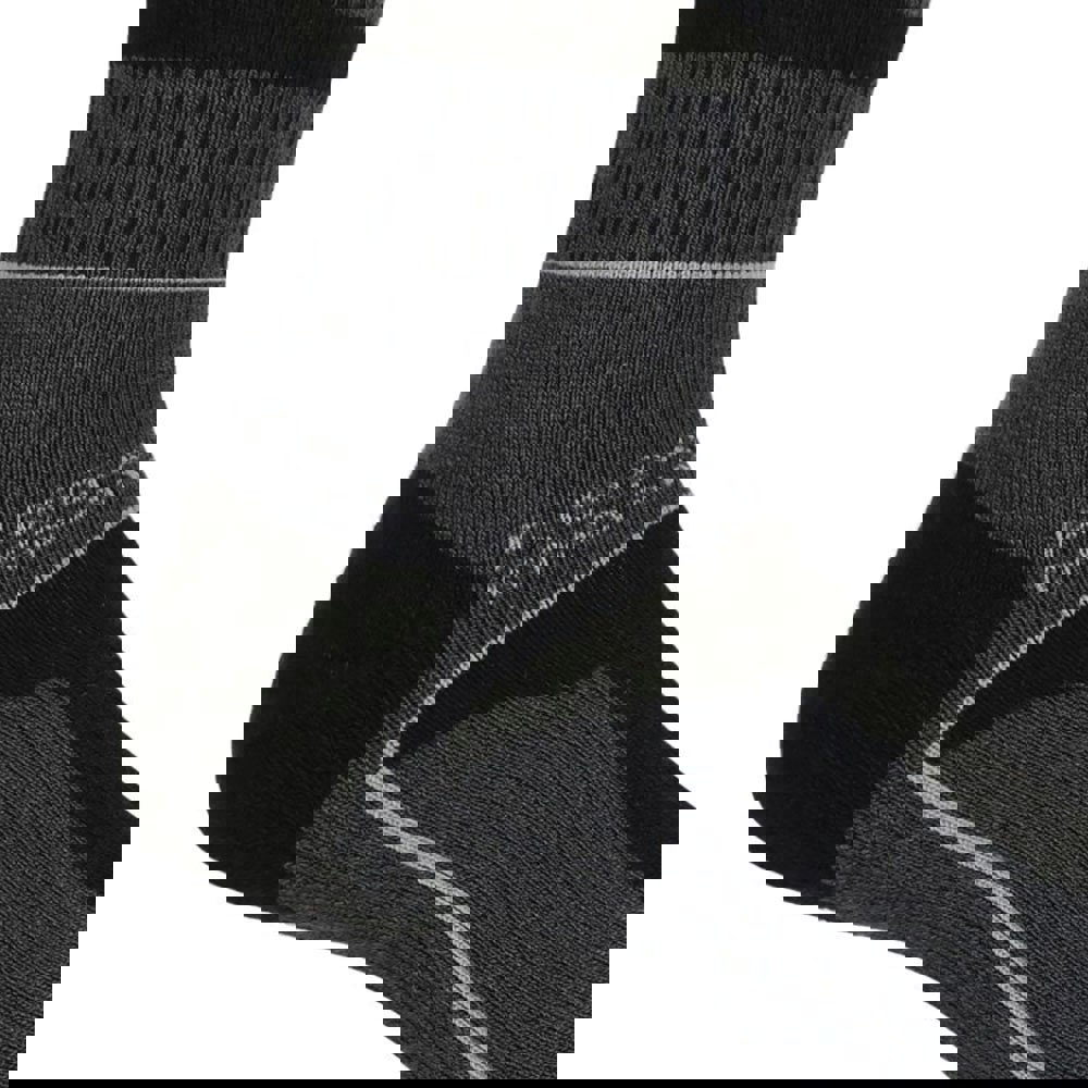 Regatta Mens Samaris 3 Season Socks (Pack of 2) - Black/Dark Steel