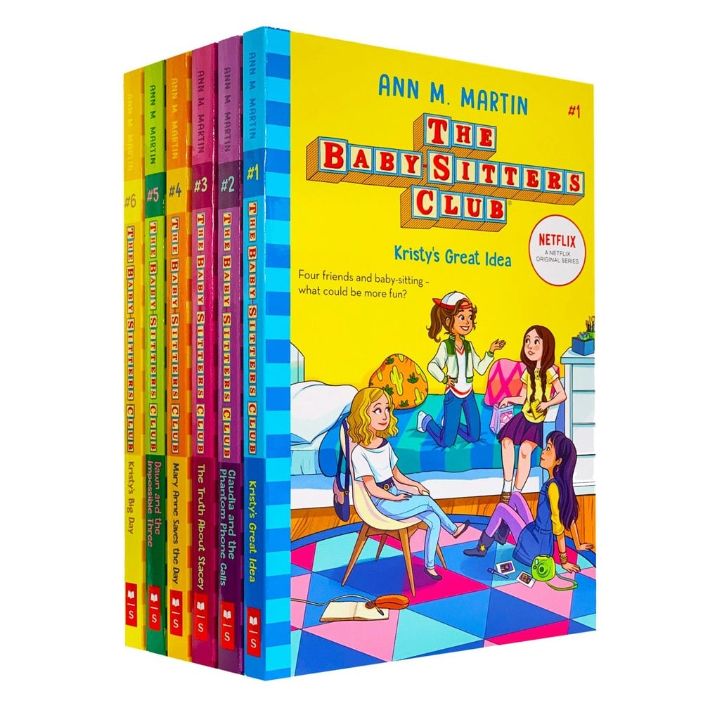 The Baby-Sitters Club 6 Books Set Collection by Ann M. Martin NOW A MAJOR NETFLIX SERIES