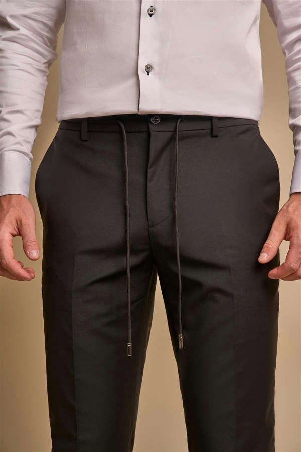 amadeur black trouser front