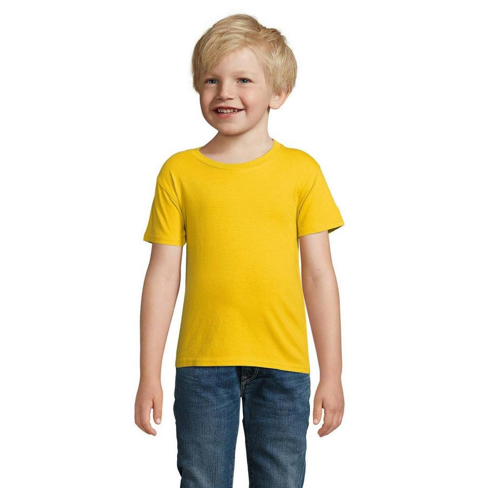 SOLS Childrens/Kids Crusader T-Shirt - Gold - Gold - 100% Organic Cotton