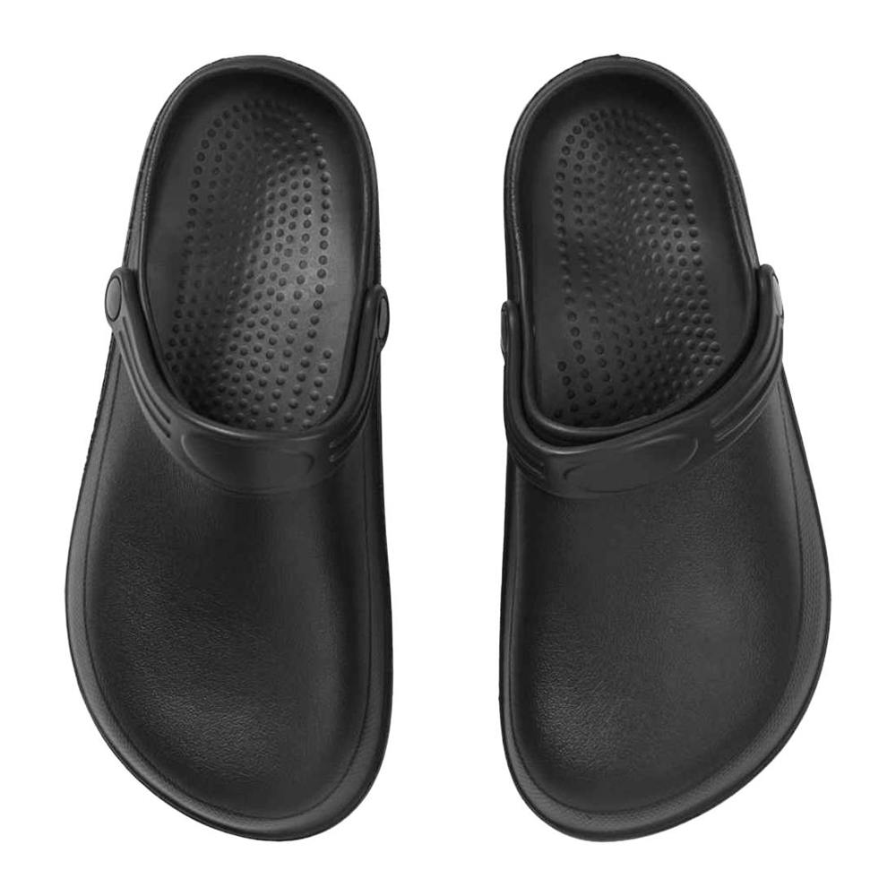 Premier Unisex Adult Anchor Non Slip Chef´s Clogs - Black - Black