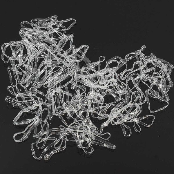 Lincoln Silicone Plaiting Bands (500 Pack) - Clear