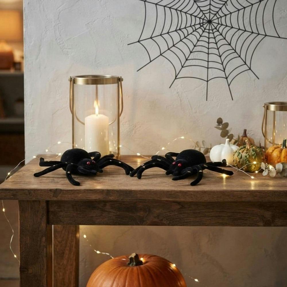 Garden Greatness 2 Pack Giant Furry Halloween Spiders