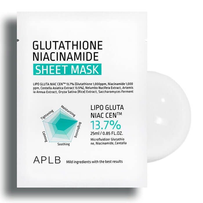 APLB Glutathione Niacinamide Sheet Mask 25ml