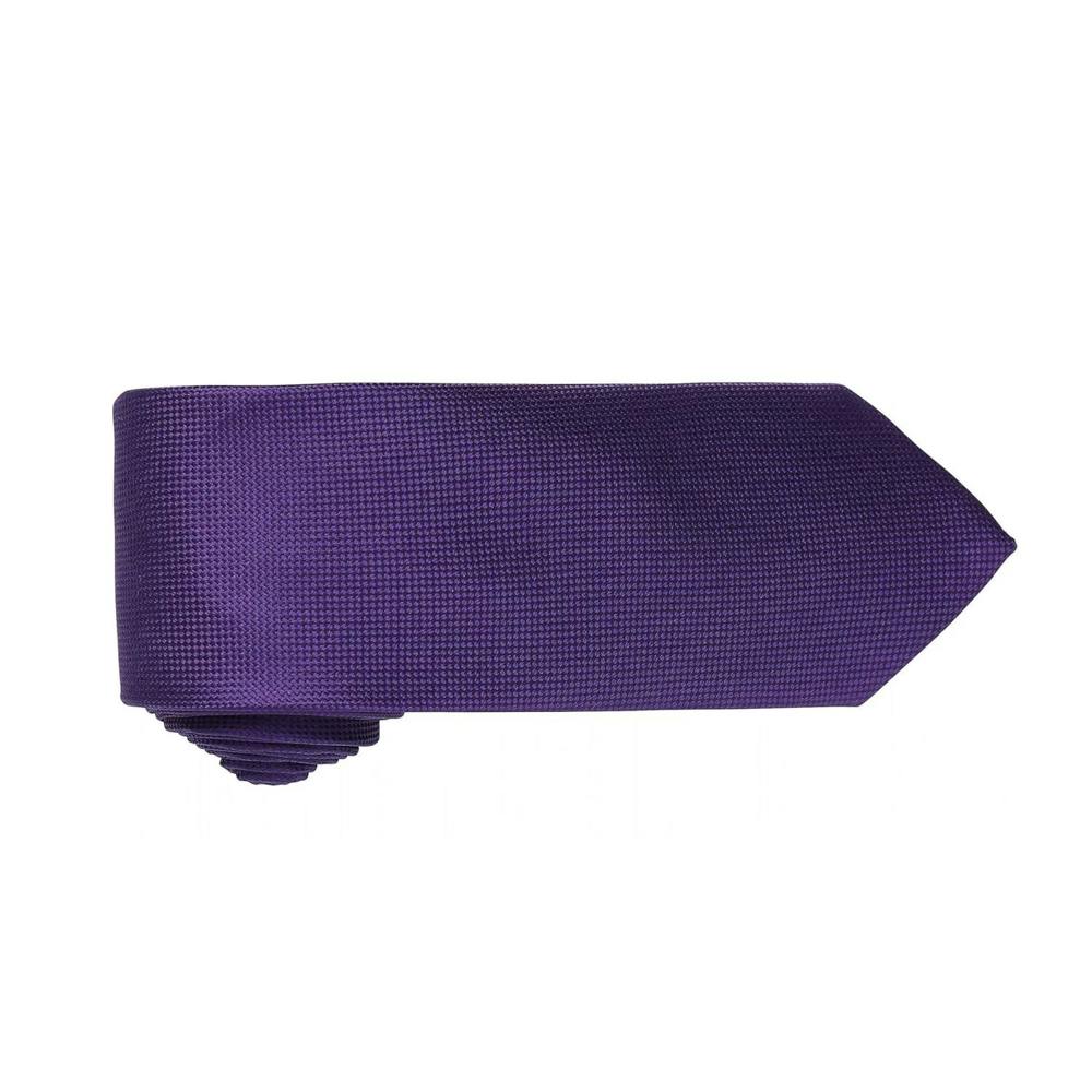Premier Mens Micro Waffle Formal Work Tie (Pack of 2) - Purple