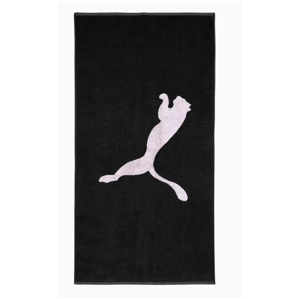 Puma Team Logo Microfibre Towel - Black/White