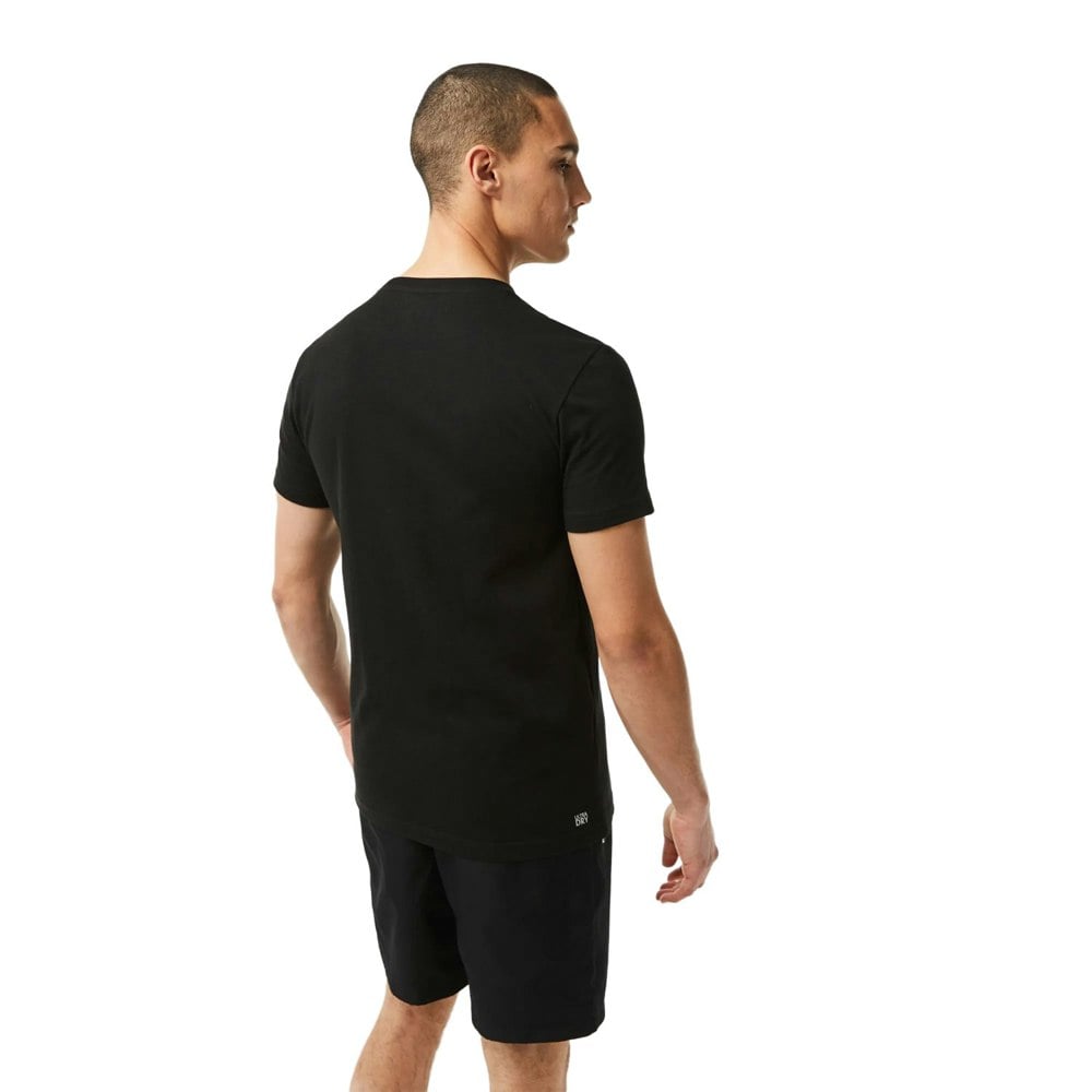 Lacoste Mens Crocodile 3D Sport T-Shirt - Black/Red