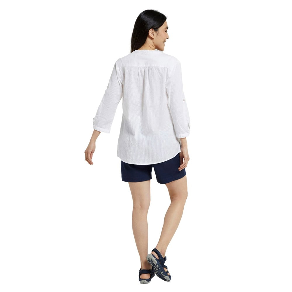 Mountain Warehouse Womens/Ladies Petra Relaxed Fit 3/4 Sleeve Shirt - White