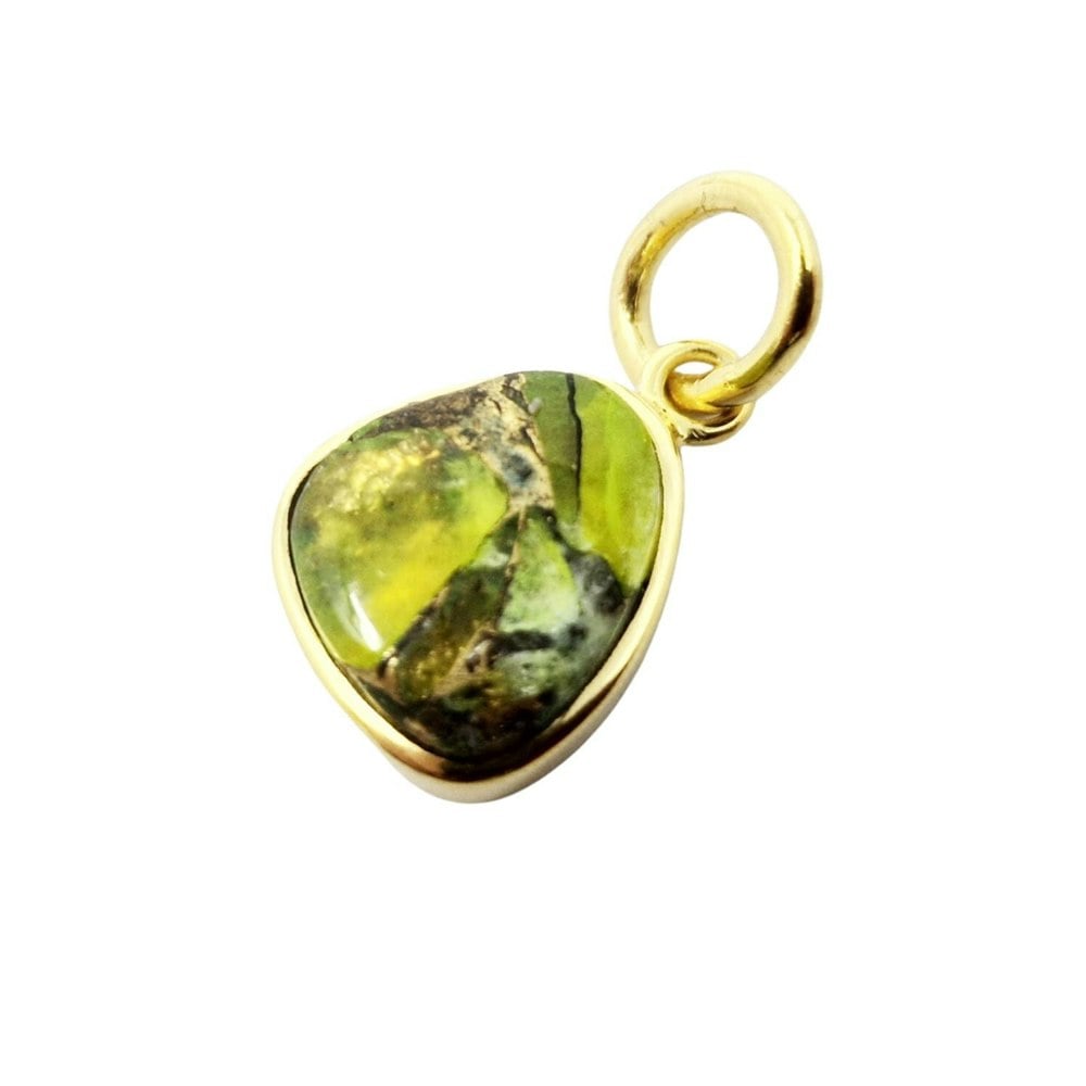 18ct Gold Plated Peridot August Birthstone Pendant