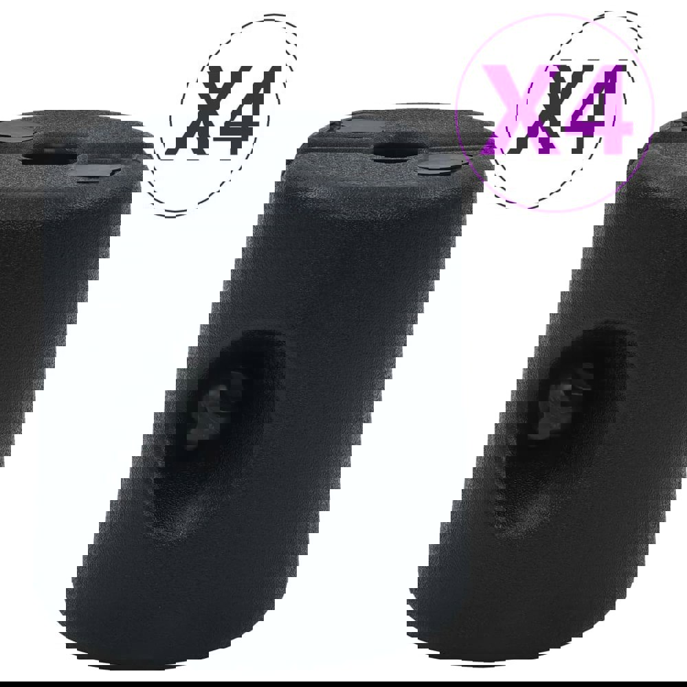 Berkfield Gazebo Weights 4 pcs PE Black