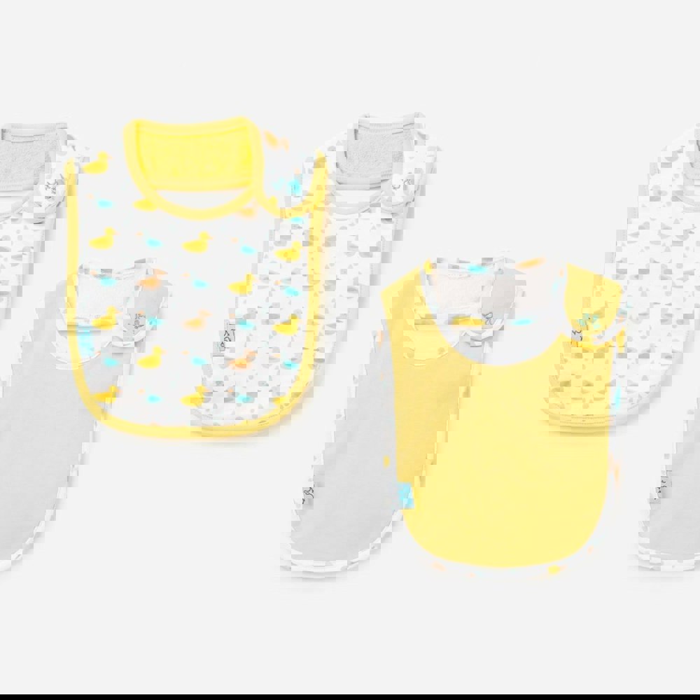 Luca and Rosa Little Ducks Pack of 2 Baby Bibs