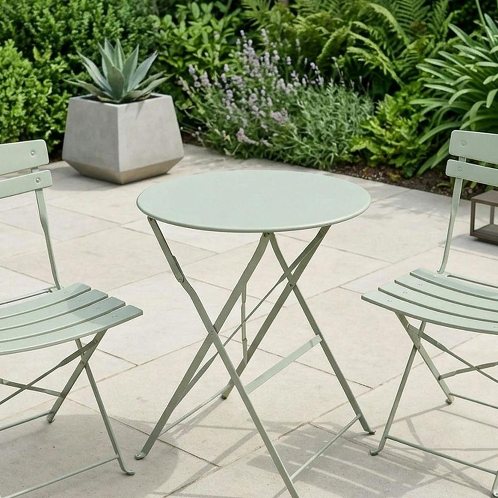 Garden Greatness Sage Green Reims 2 Seater Bistro Set