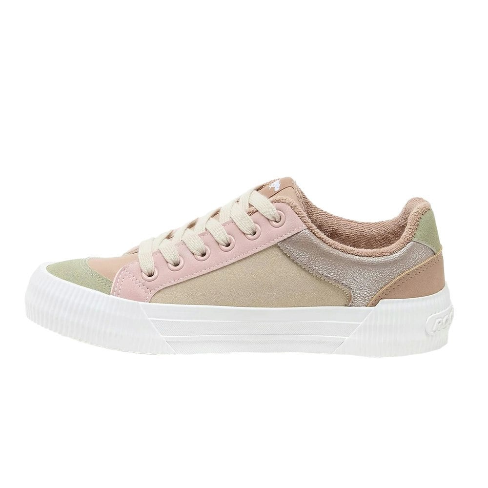 Rocket Dog Womens Cheery Colour Block Trainers - Taupe