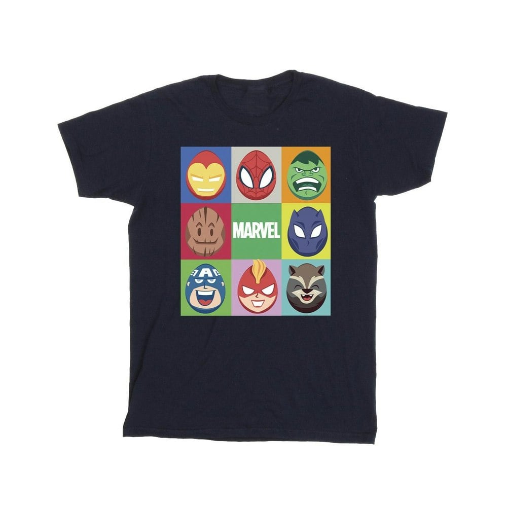 Marvel Mens Easter Eggs T-Shirt - Navy Blue
