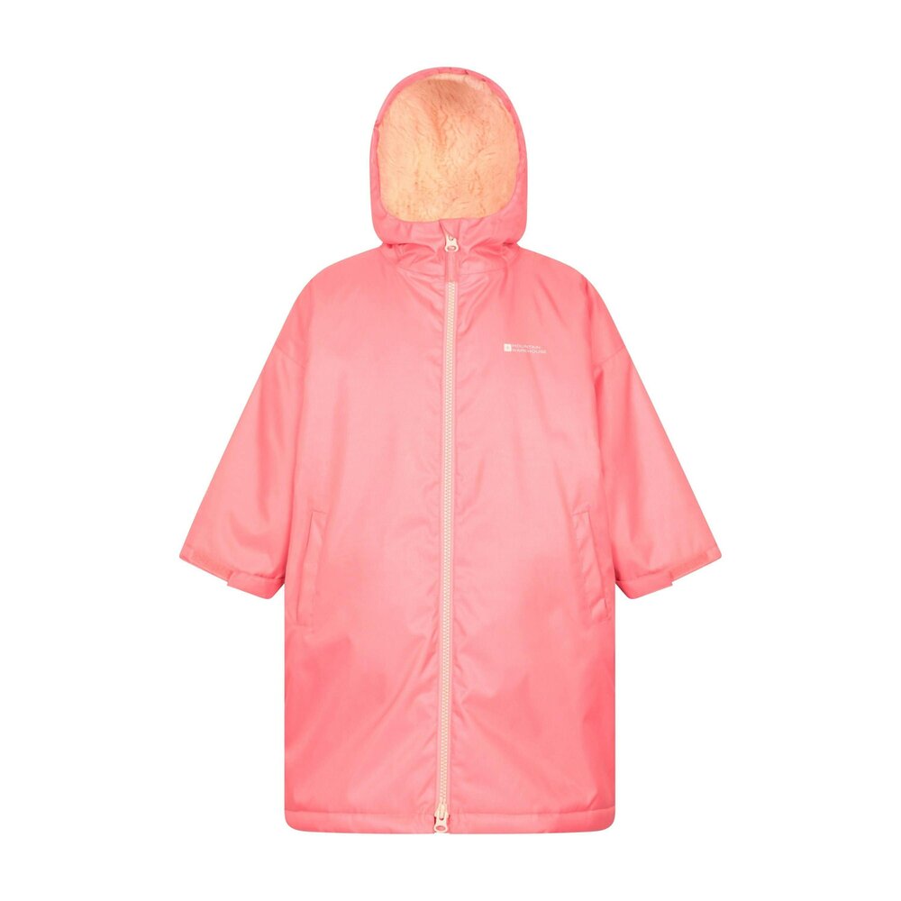 Mountain Warehouse Kids Tidal Waterproof Robe - Pink - Pink - 100% Polyamide