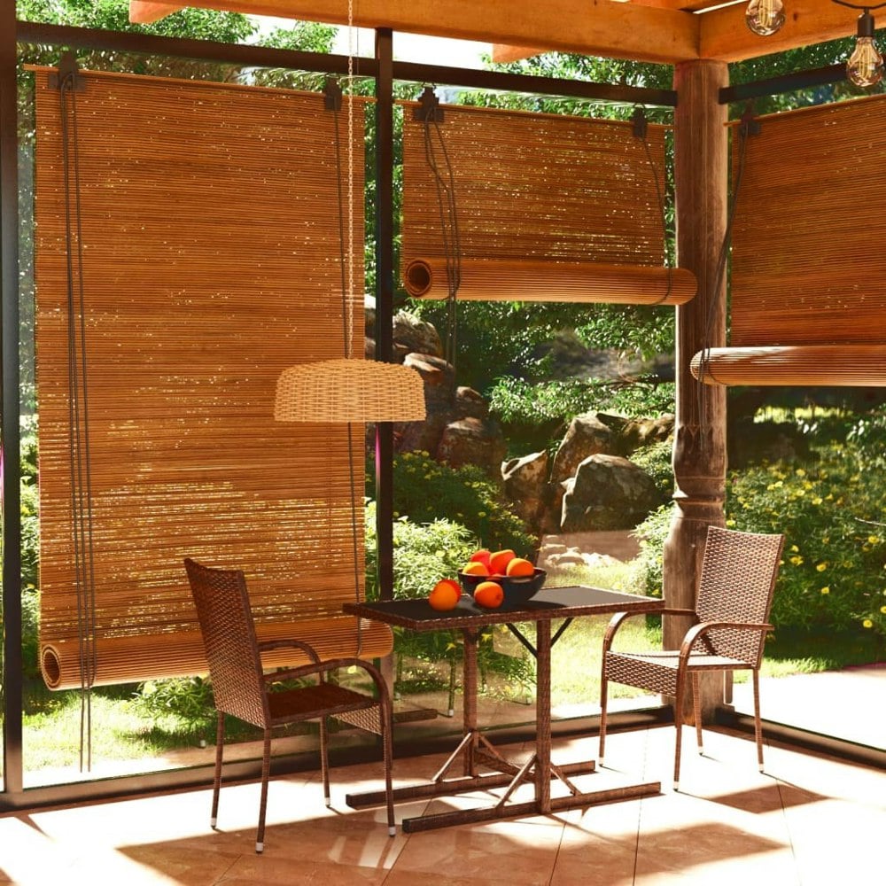Berkfield 3 Piece Garden Dining Set Brown