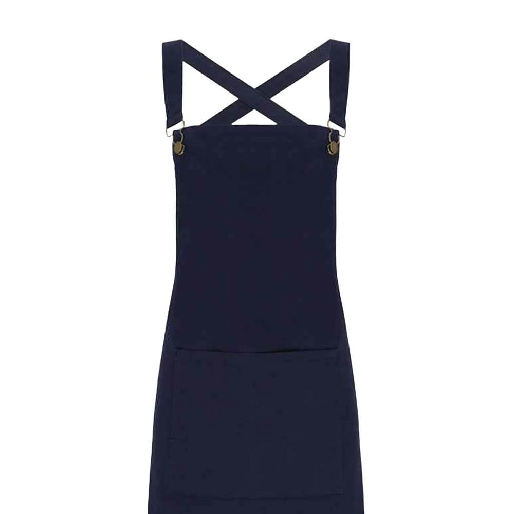 Premier Cross Back Barista Bib Apron - Navy