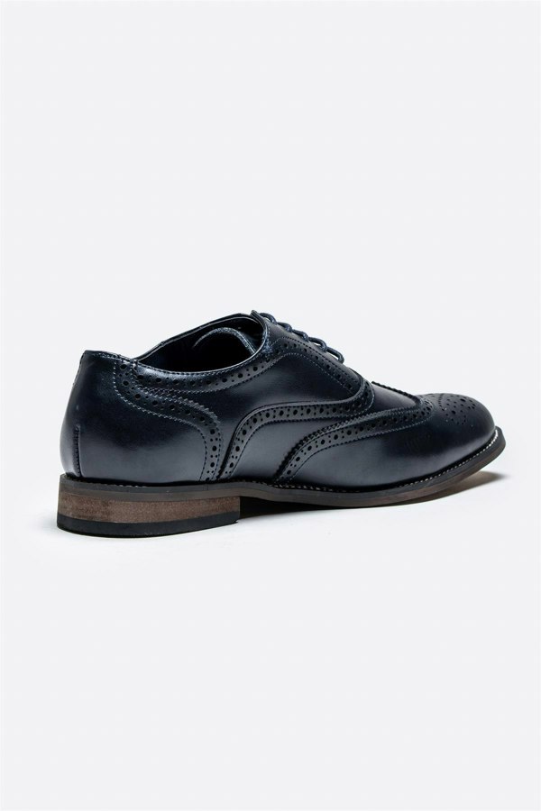 Clark navy shoe back