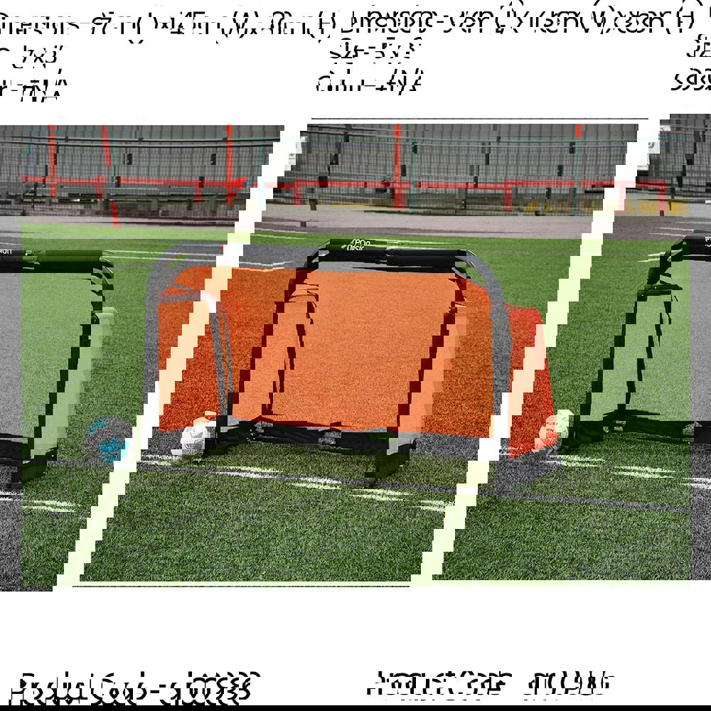 5 x 3 Feet Quick Set-Up Aluminium Folding Football Training Goal Net Portable