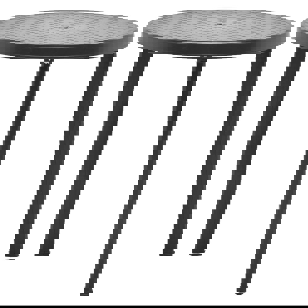Berkfield Garden Table Anthracite 89 cm Plastic