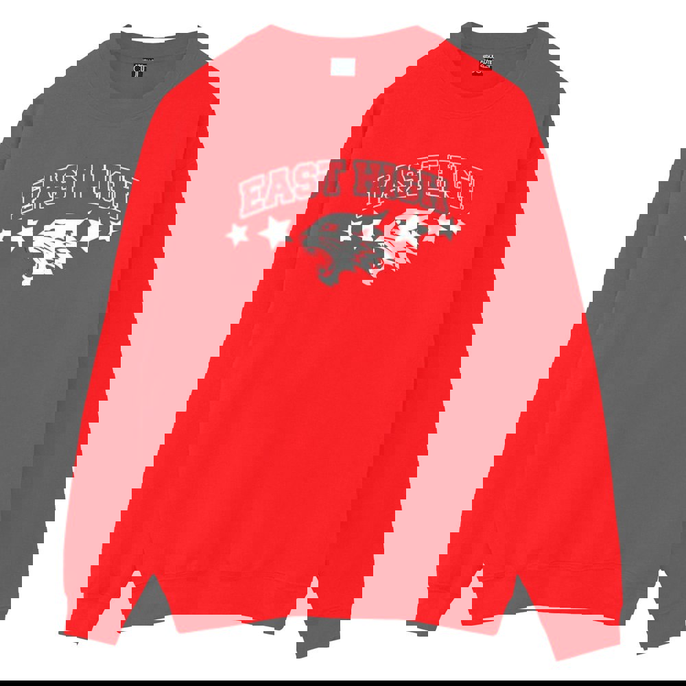 Disney Boys High School Musical The Musical Wildcat Stars Sweatshirt - Red