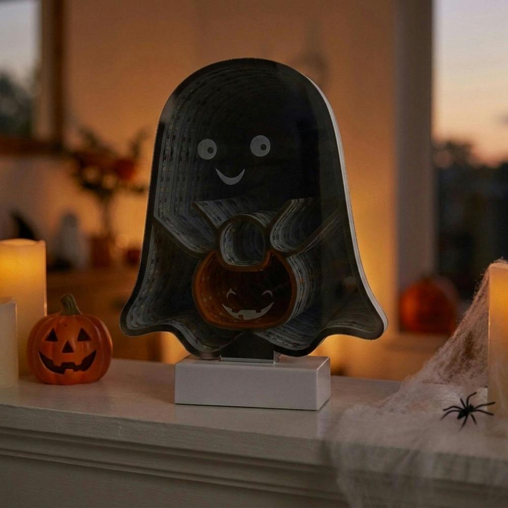 Garden Greatness LED Halloween Infinity Ghost Light