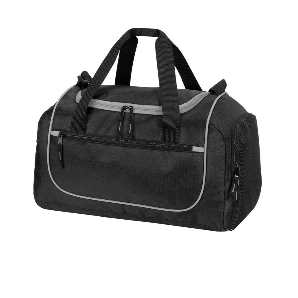 Shugon Piraeus Shoulder Strap Holdall Bag - Black/Light Grey