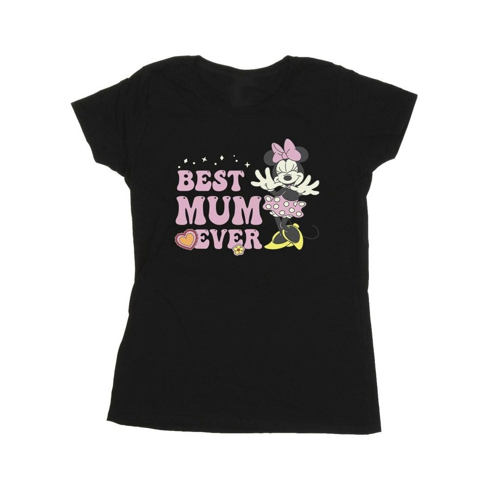 Disney Womens/Ladies Best Mum Ever Cotton T-Shirt - Black