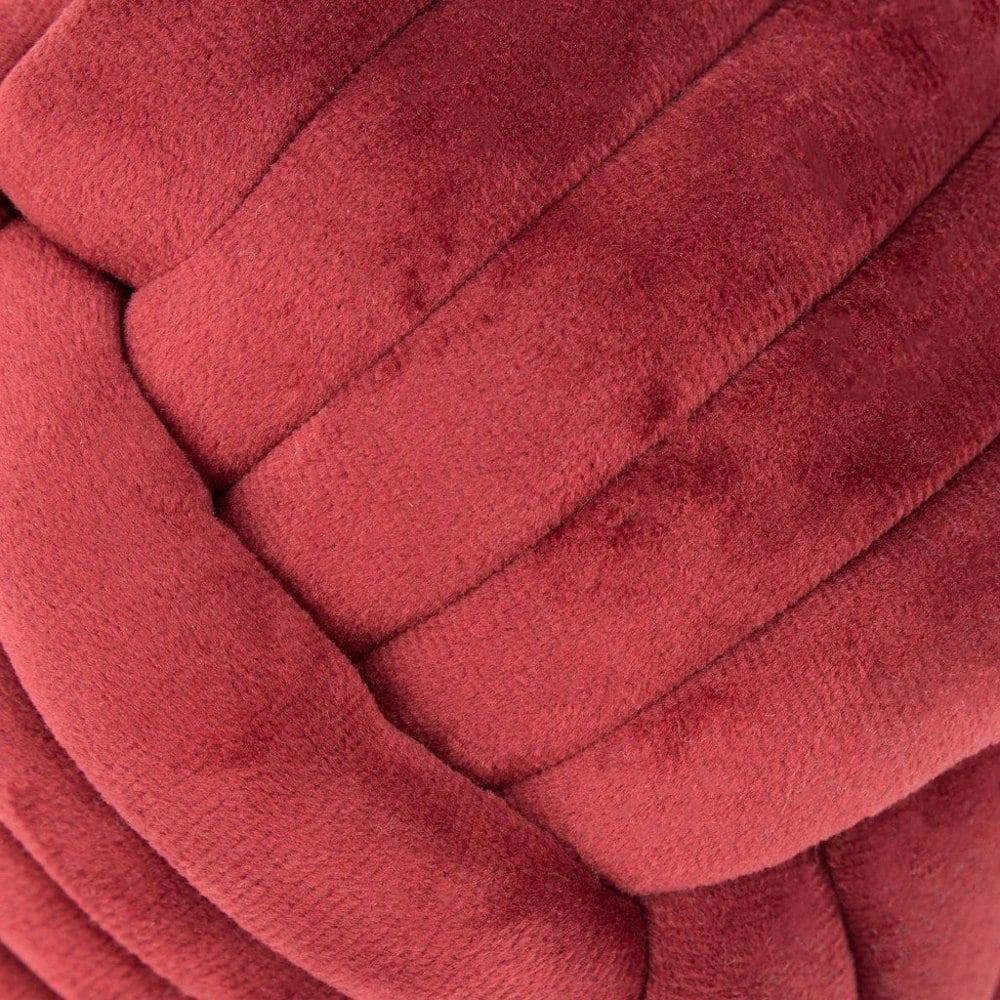 Furn Velvet Knotted Door Stopper - Red