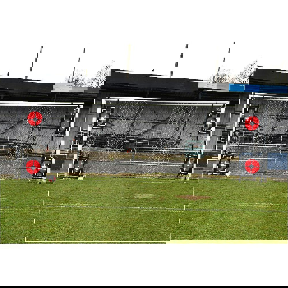4x Full Size Football Net Top Bins Target Set Freekick Penalty Accuracy Training