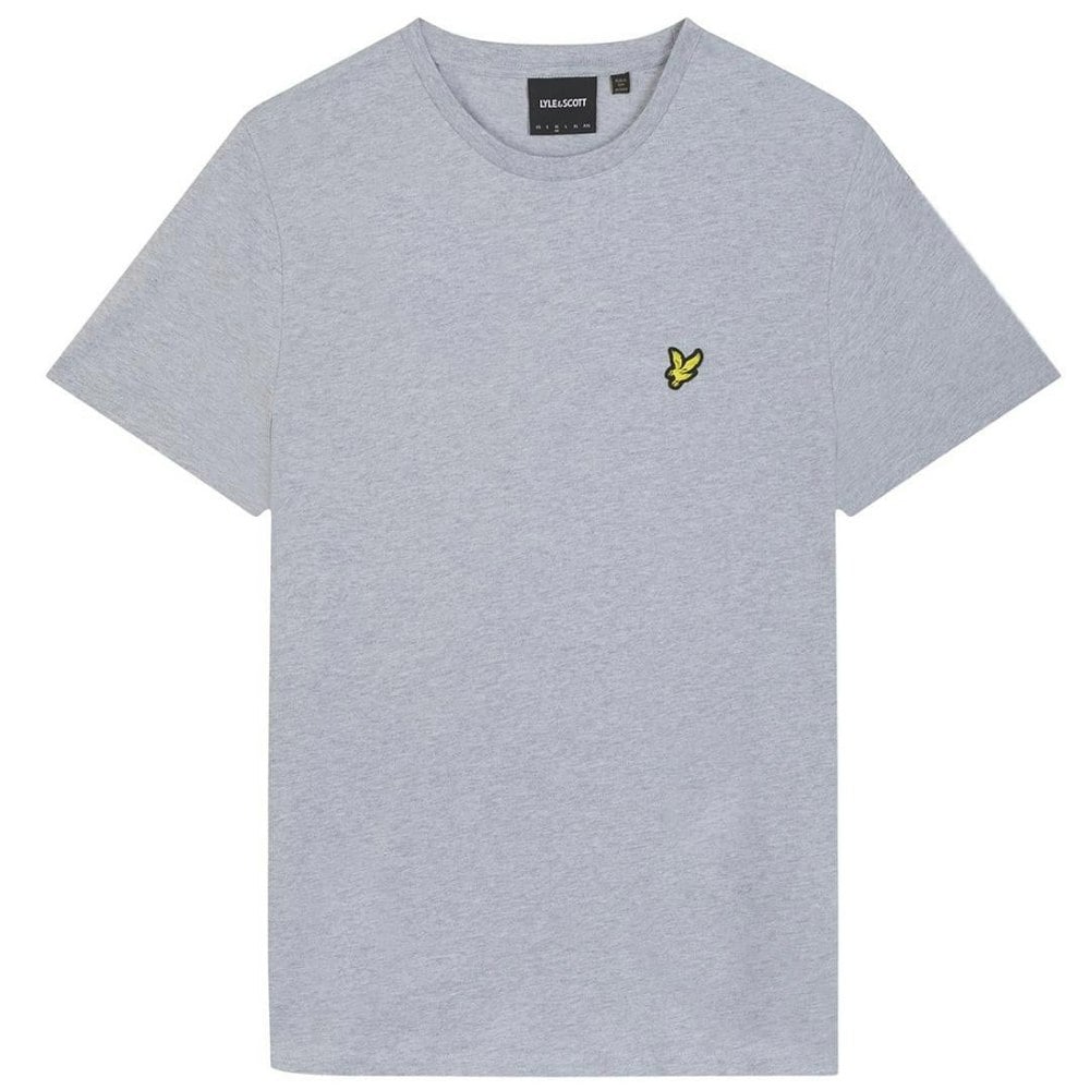 Lyle & Scott Branded Chest Logo T-Shirt - Light Grey Marl