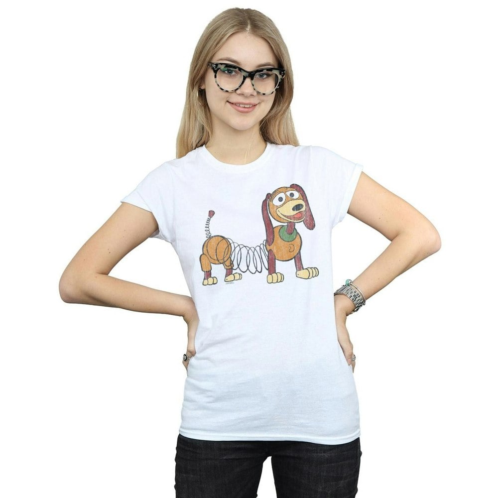 Disney Womens/Ladies Toy Story 4 Slinky Pose Cotton T-Shirt - White