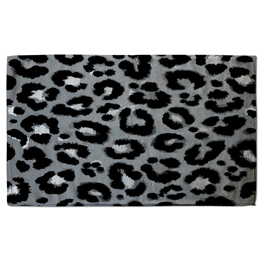 Benjamin Tate Design Silver Leopard Print (Bath Towel)