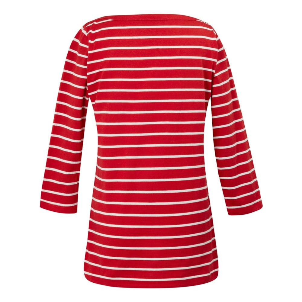 Regatta Women's Bayletta 3/4 Sleeve Top - High Risk Red/White