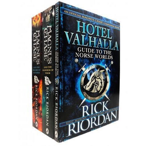 Rick Riordan Magnus Chase 3 Books Collection Set - And The Sword Of Summer Amd The Hammer Of Thor .. - books 4 people