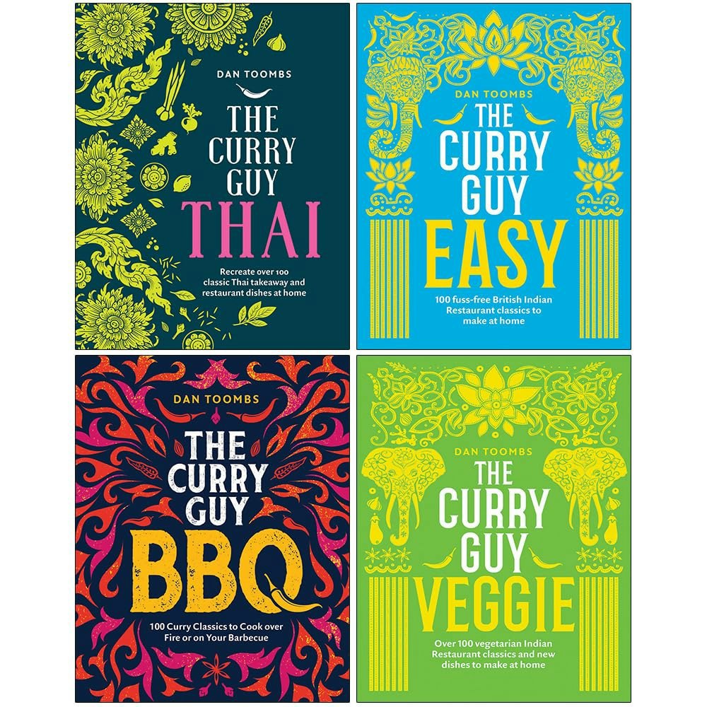 The Curry Guy 4 Book Set (Curry Guy Thai, The Curry Guy Easy, Curry Guy BBQ, The Curry Guy Veggie)