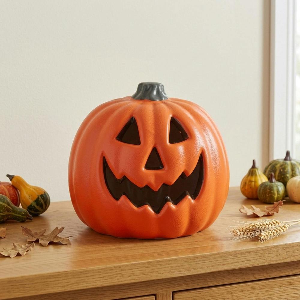 Garden Greatness Haunted Glowing Jack-O'-Lantern Pumpkin