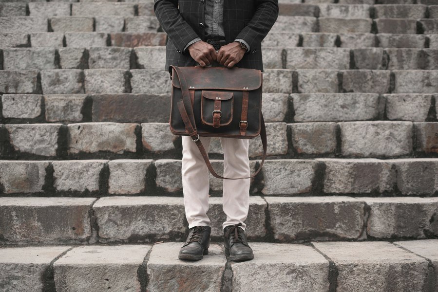 Loculus Buffalo Leather Satchel Messenger Bag - DÖTCH CLUB