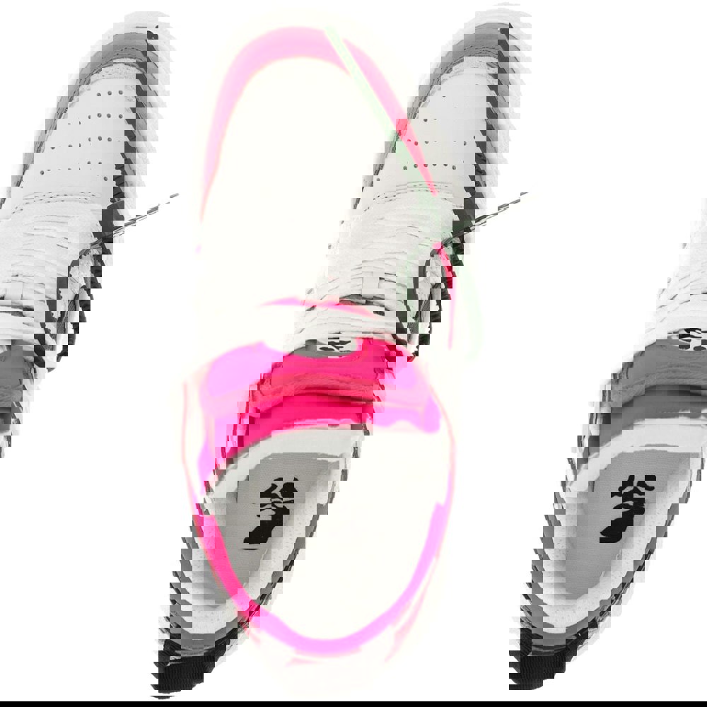 Off-White Midtop Fuchsia Leather Sneakers