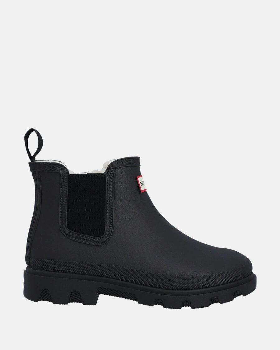 Hunter Womens Downpour Chelsea Insulated Boot - Black