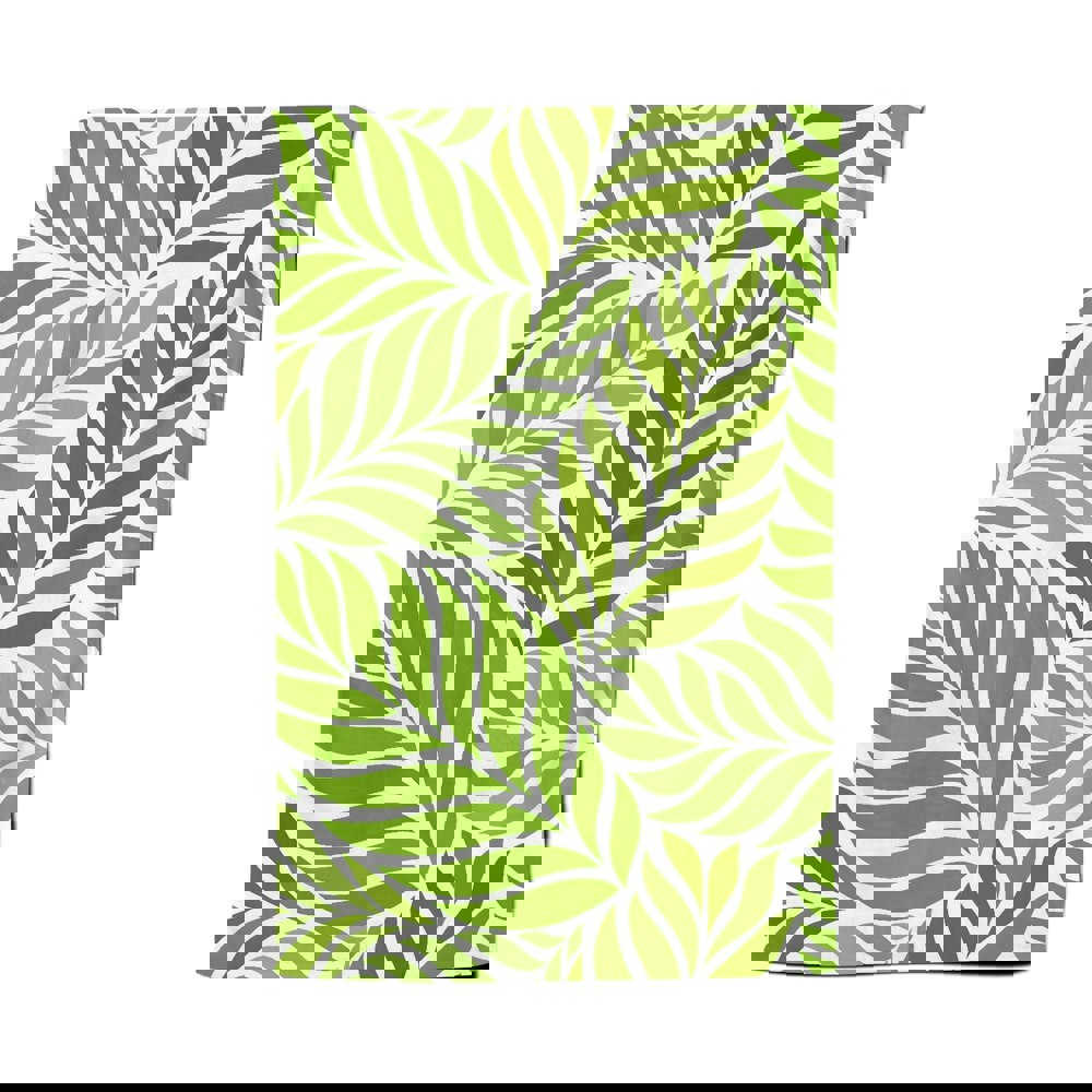 Warren Reed Green Leaf Pattern Tea Towel