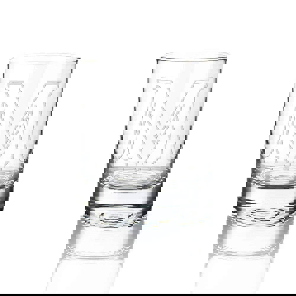 Diamante Initial M Short Whisky Tumbler - Single Glass