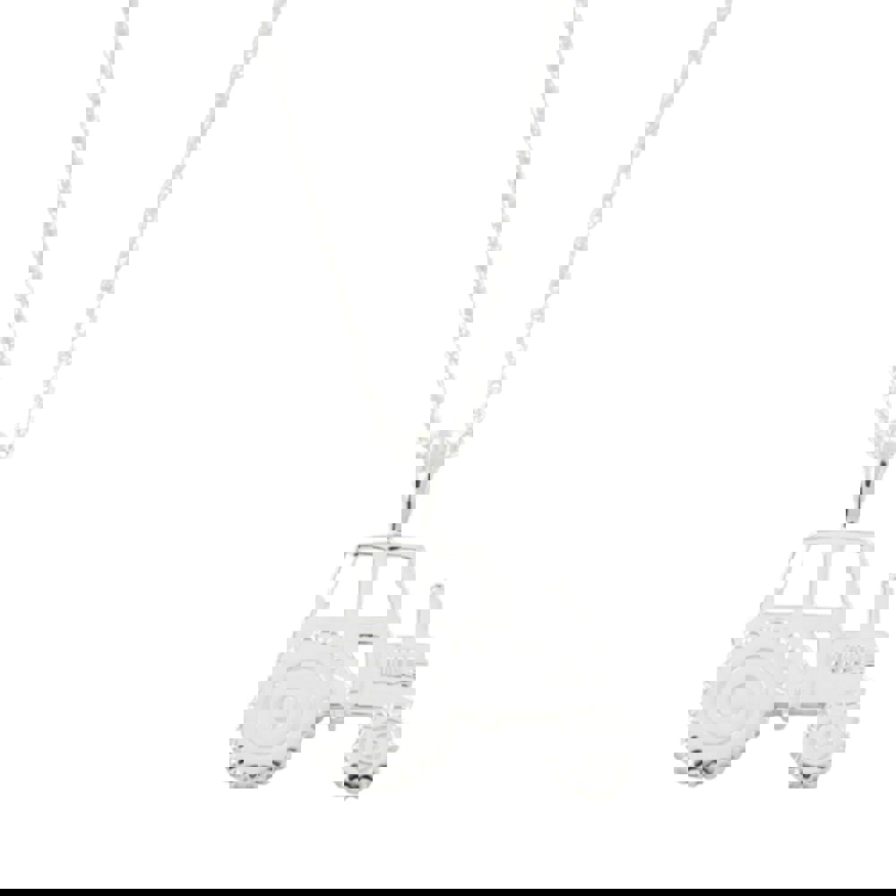Sterling Silver Tractor Necklace - Reeves & Reeves