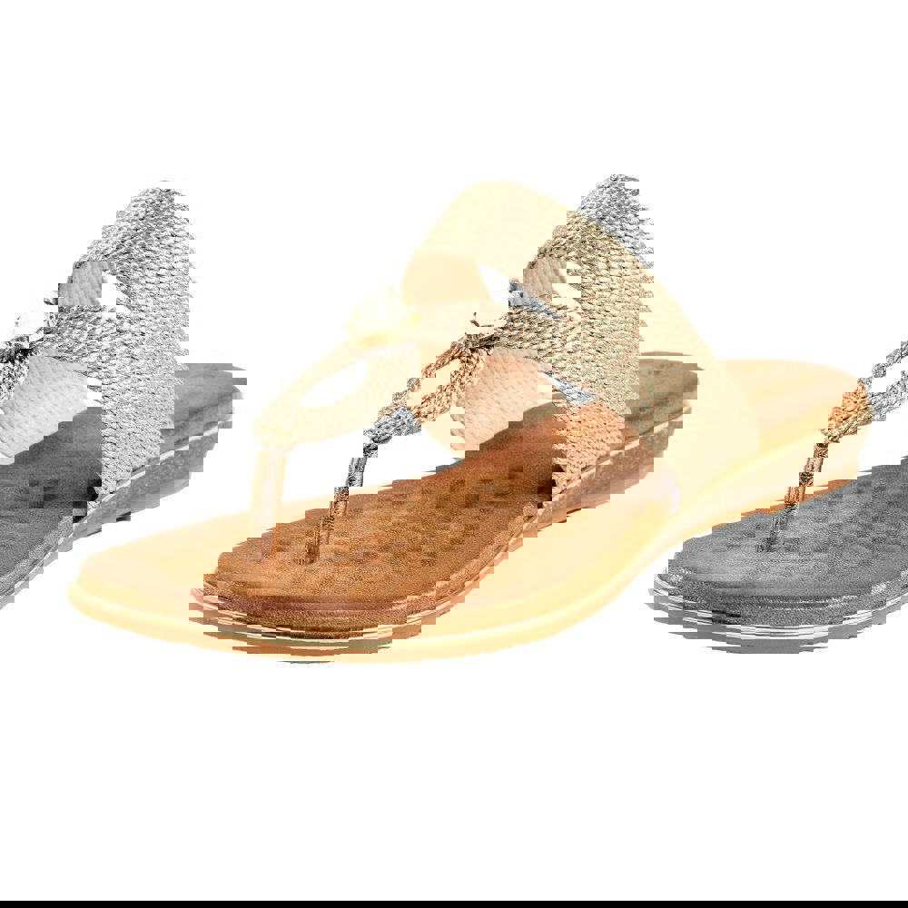 Lunar Womens/Ladies Ezra Sandals - Rose Gold