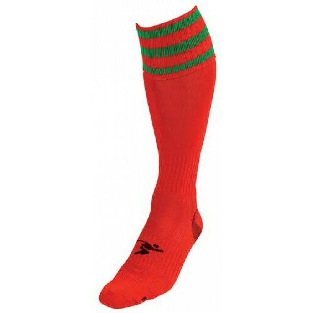 Precision Unisex Adult Pro Football Socks - Red/Green